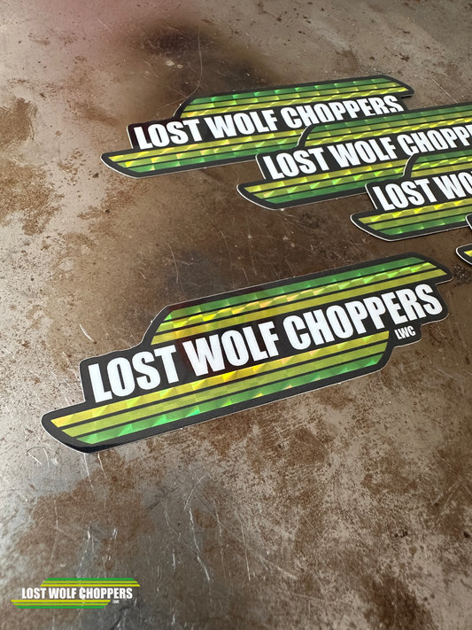 Lost Wolf Choppers Sticker Slim
