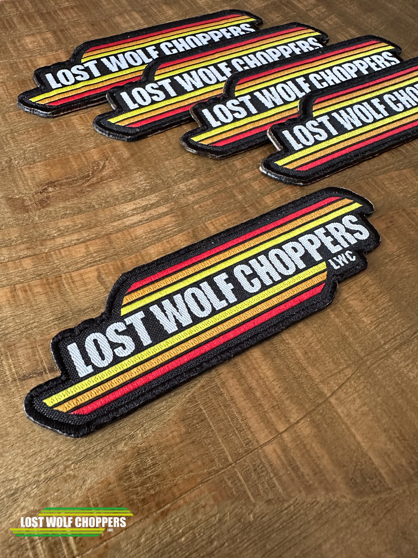 Lost Wolf Choppers Patch Orange