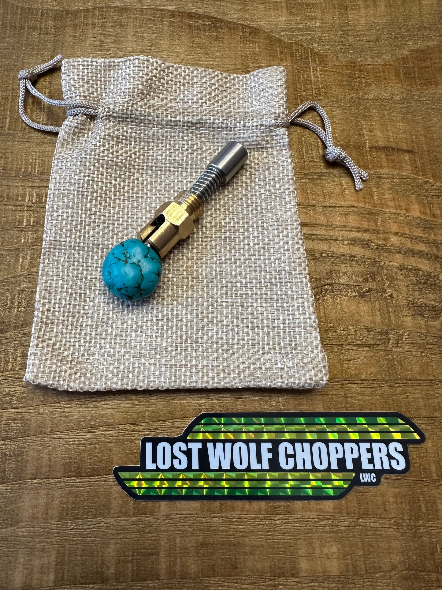 Turquoise S&S Choke Knob