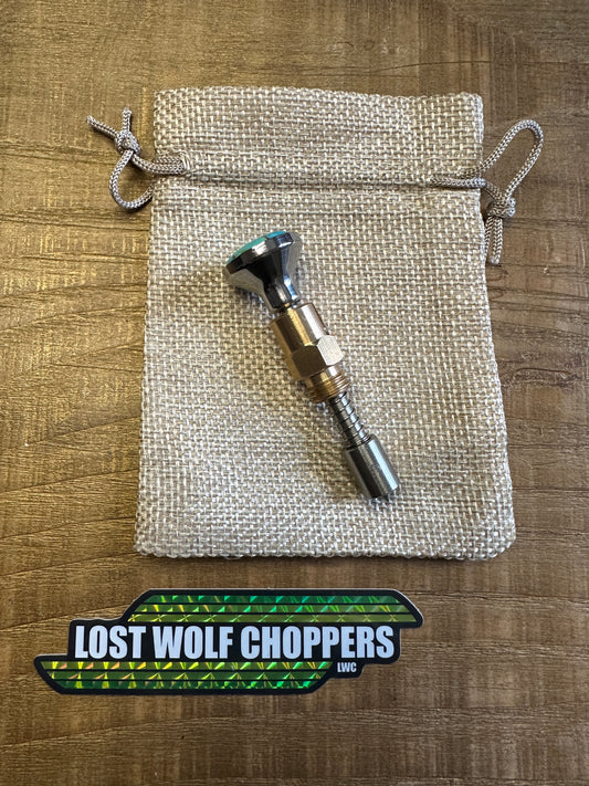 Kingman Arizona Turquoise S&S Enricher Choke Knob Short