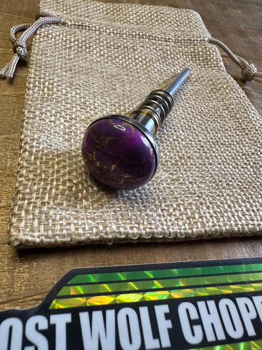 Mikuni HRS Short Idle Screw Purple Mohave Turquoise