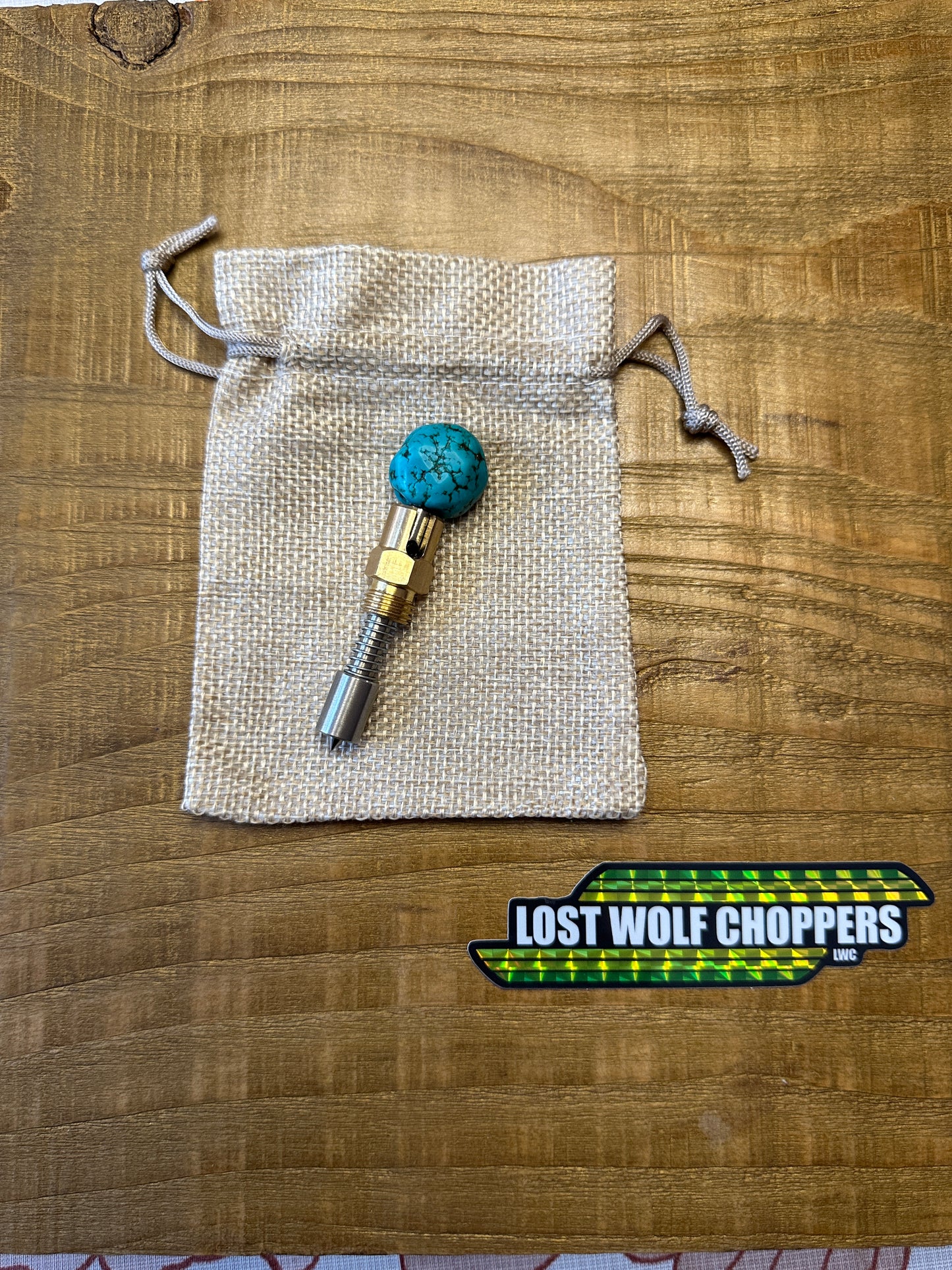Turquoise S&S Choke Knob