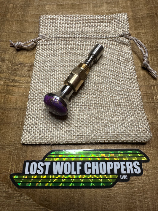 Mohave Turquoise S&S Enricher Choke Knob Short