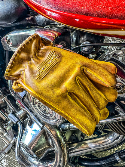 Lost Wolf Choppers Gloves Burnt Yellow