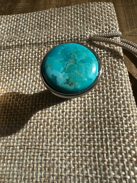 Kingman Arizona Turquoise S&S Enricher Choke Knob (Long Low-cut)