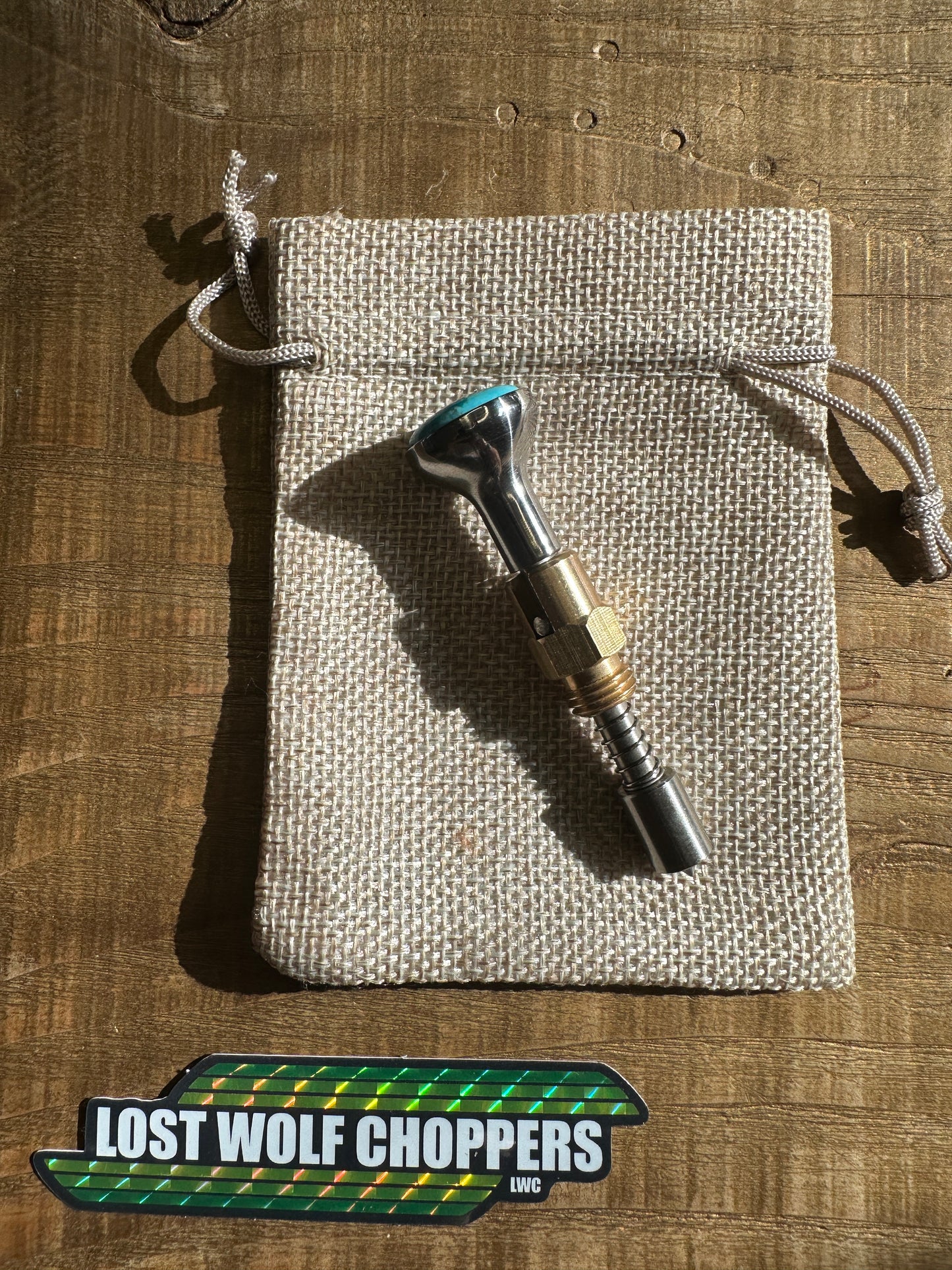 Kingman Arizona Turquoise S&S Enricher Choke Knob (Long cup)