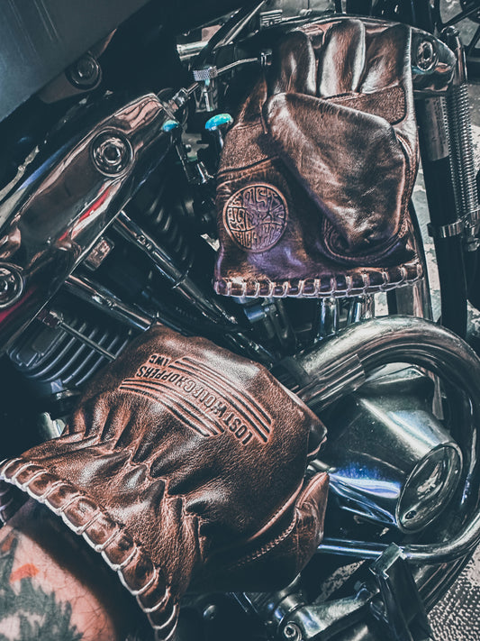 Lost Wolf Choppers Gloves Brown