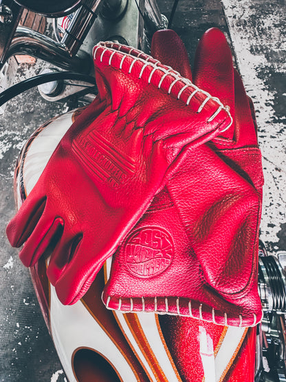 Lost Wolf Choppers Gloves Red