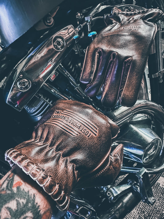 Lost Wolf Choppers Gloves Brown