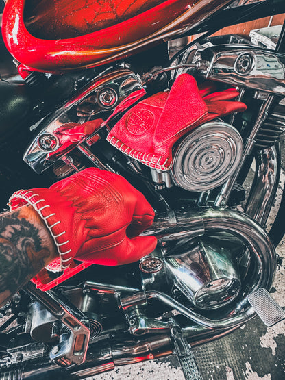 Lost Wolf Choppers Gloves Red