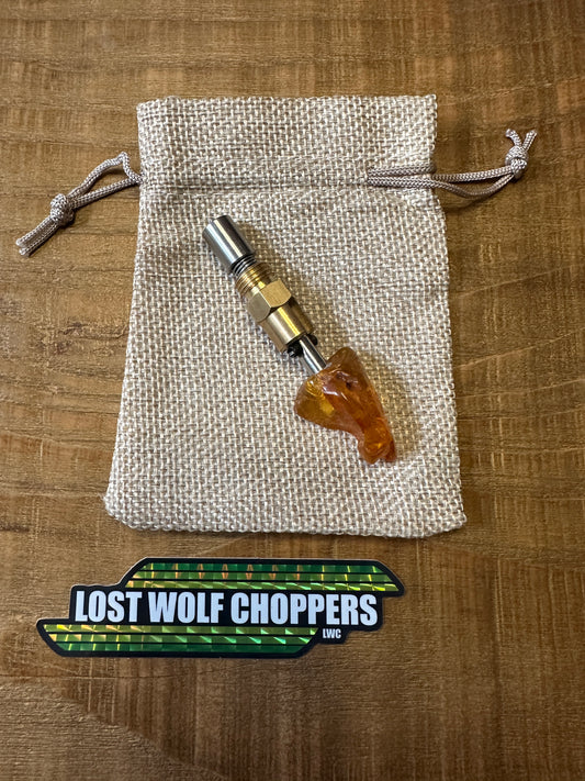 Amber S&S Enricher Choke Knob.