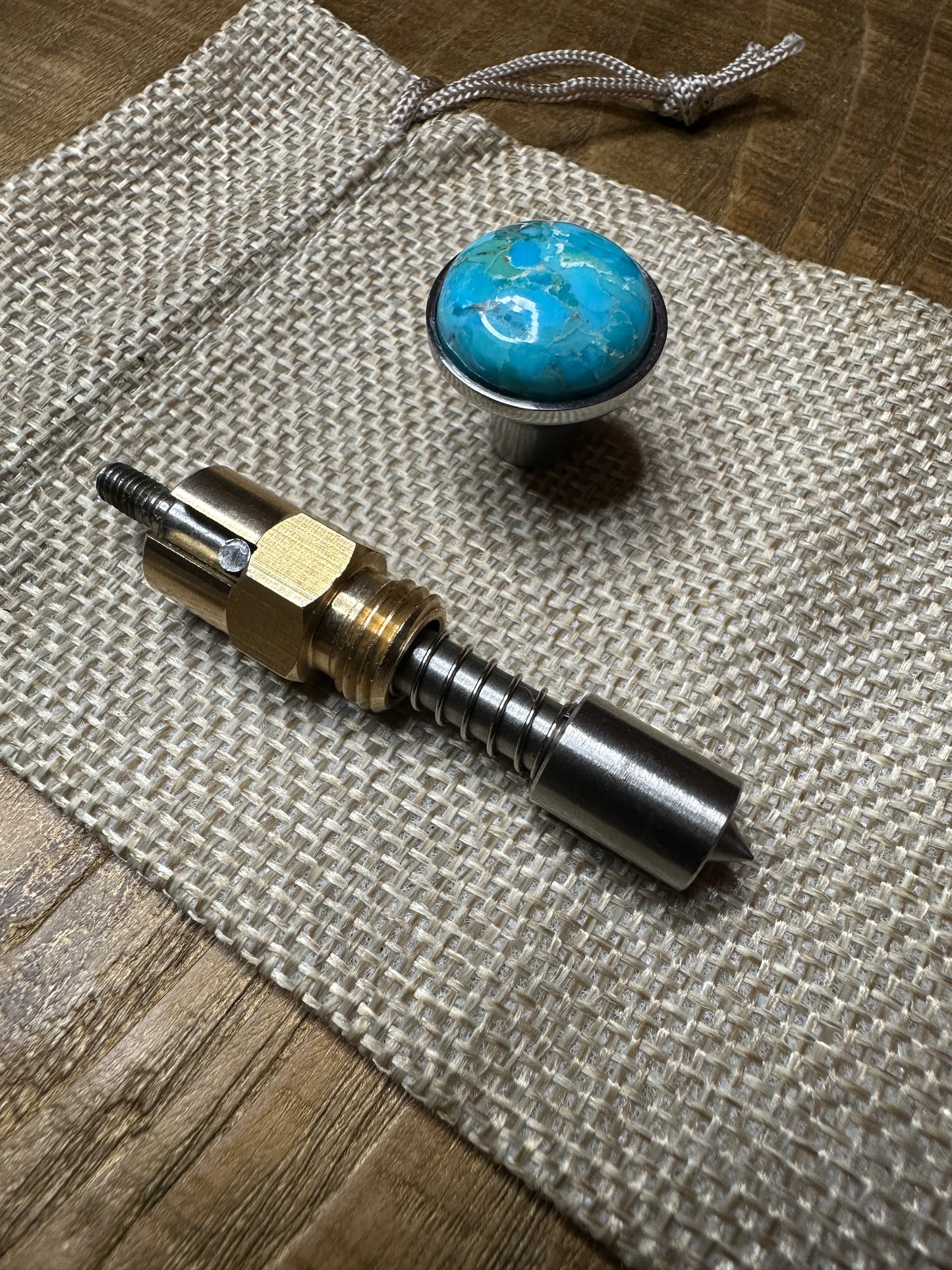 Arizona Turquoise S&S Enricher Choke Knob Short