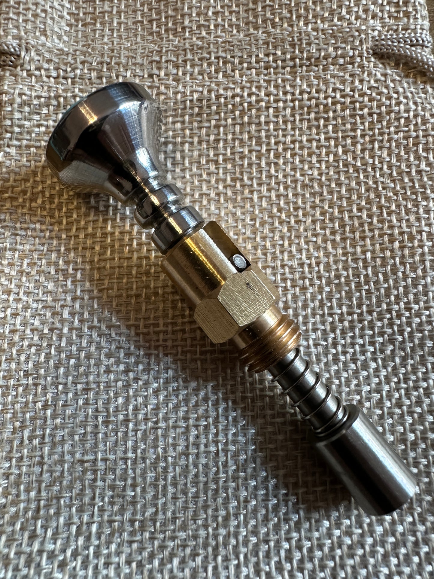 Kingman Arizona Turquoise S&S Enricher Choke Knob (Striped Long)