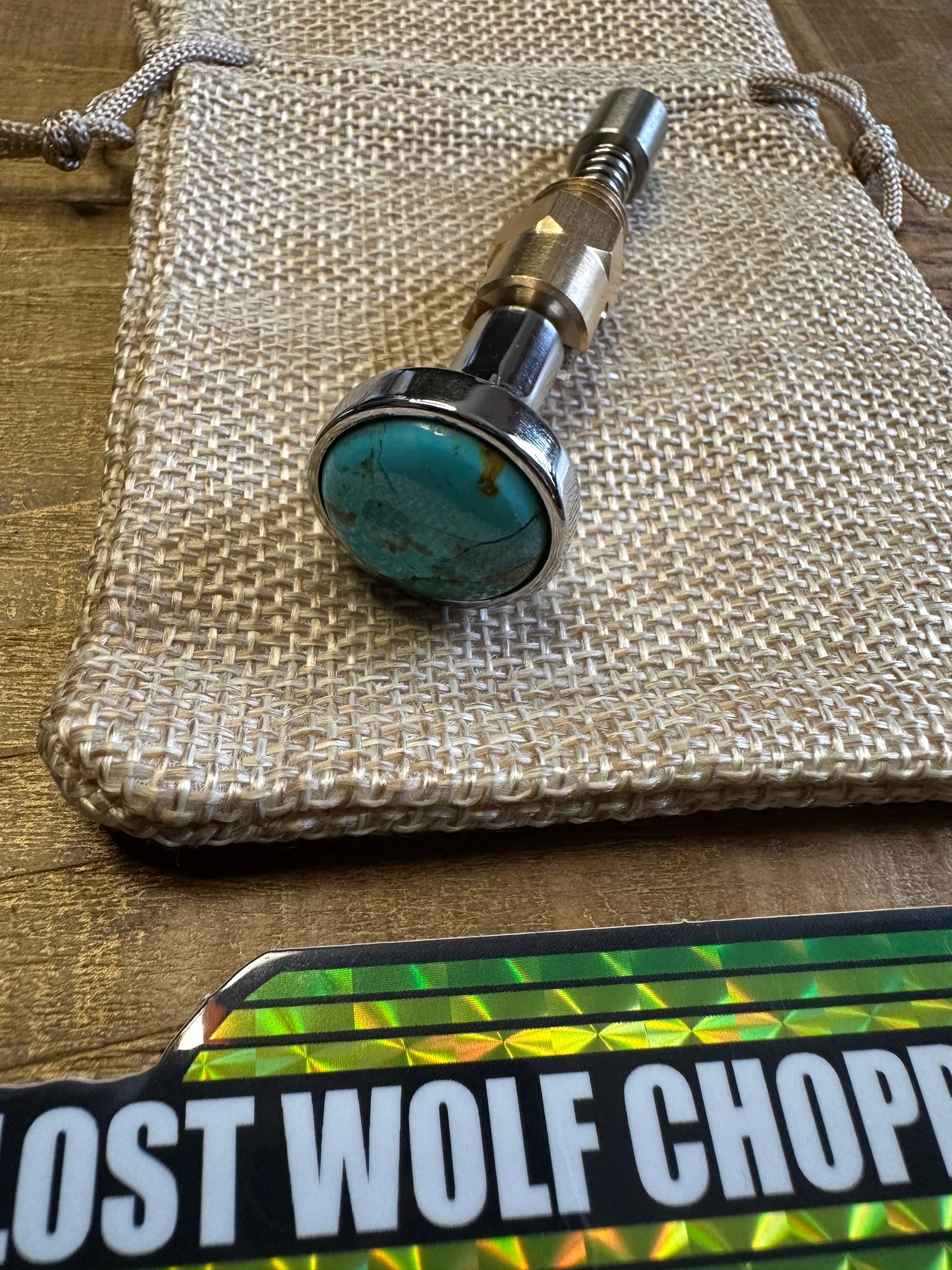 Kingman Arizona Turquoise S&S Enricher Choke Knob Long