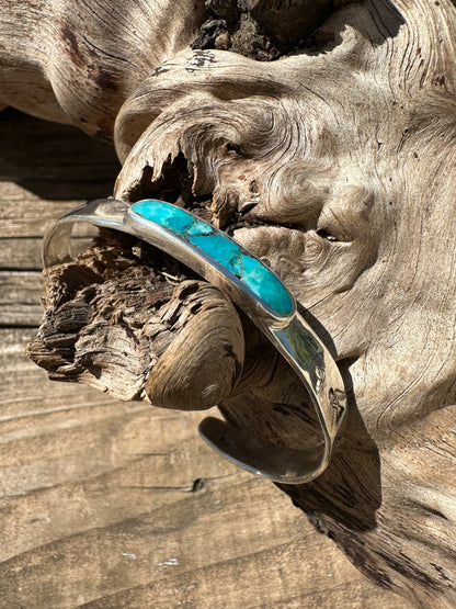 Sterling Silver Cuff, Kingman Turquoise.