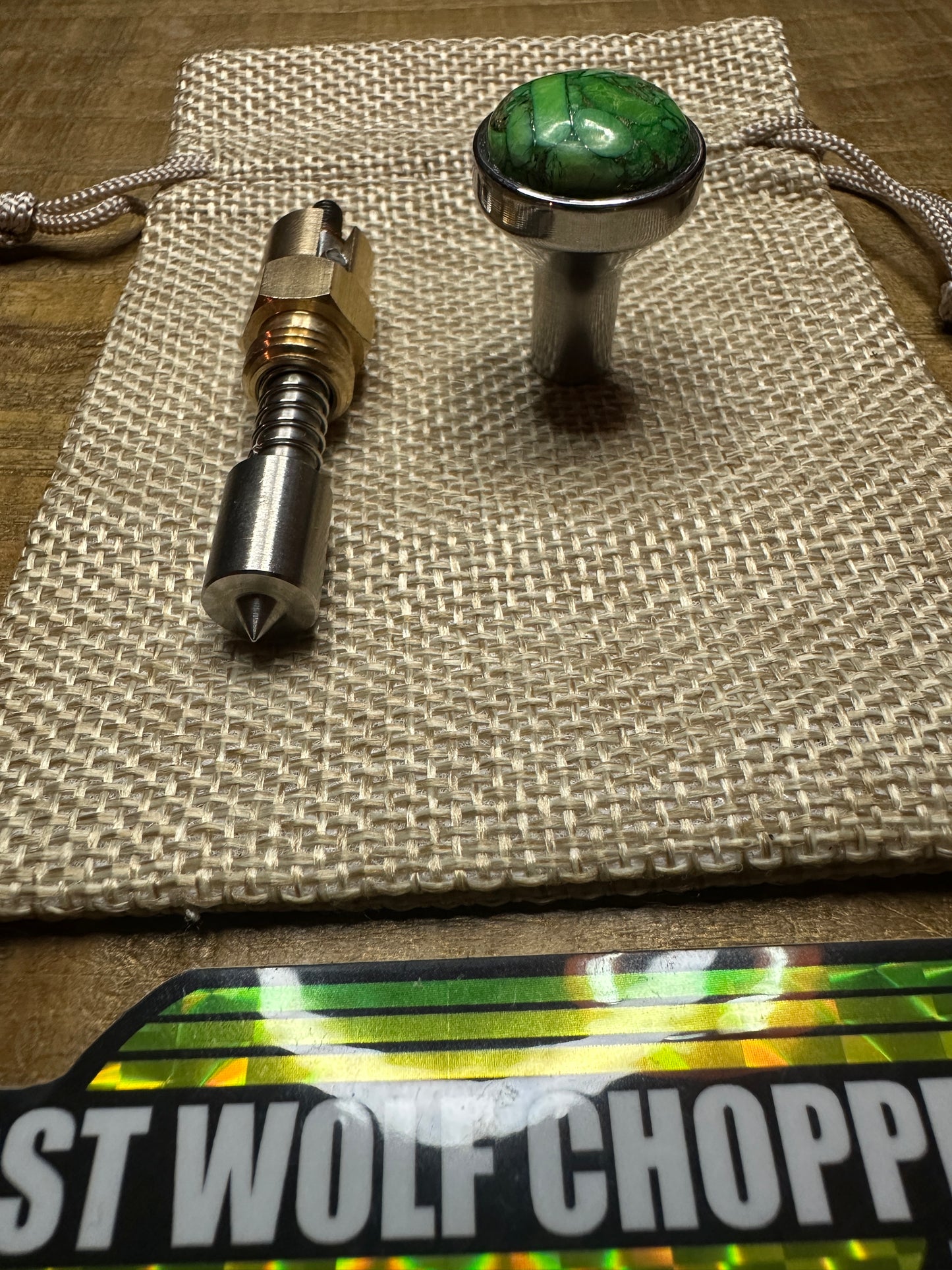 Mohave Turquoise S&S Enricher Choke Knob Long