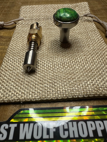 Mohave Turquoise S&S Enricher Choke Knob Long