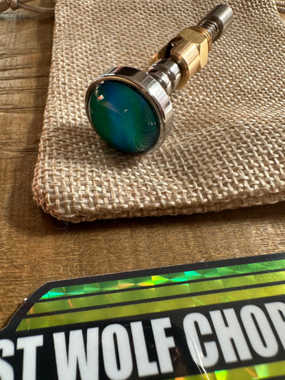 Aurora Opale S&S Enricher Choke Knob (striped Long)
