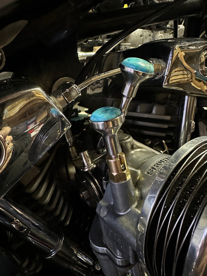 Arizona Turquoise S&S Enricher Choke Knob Long