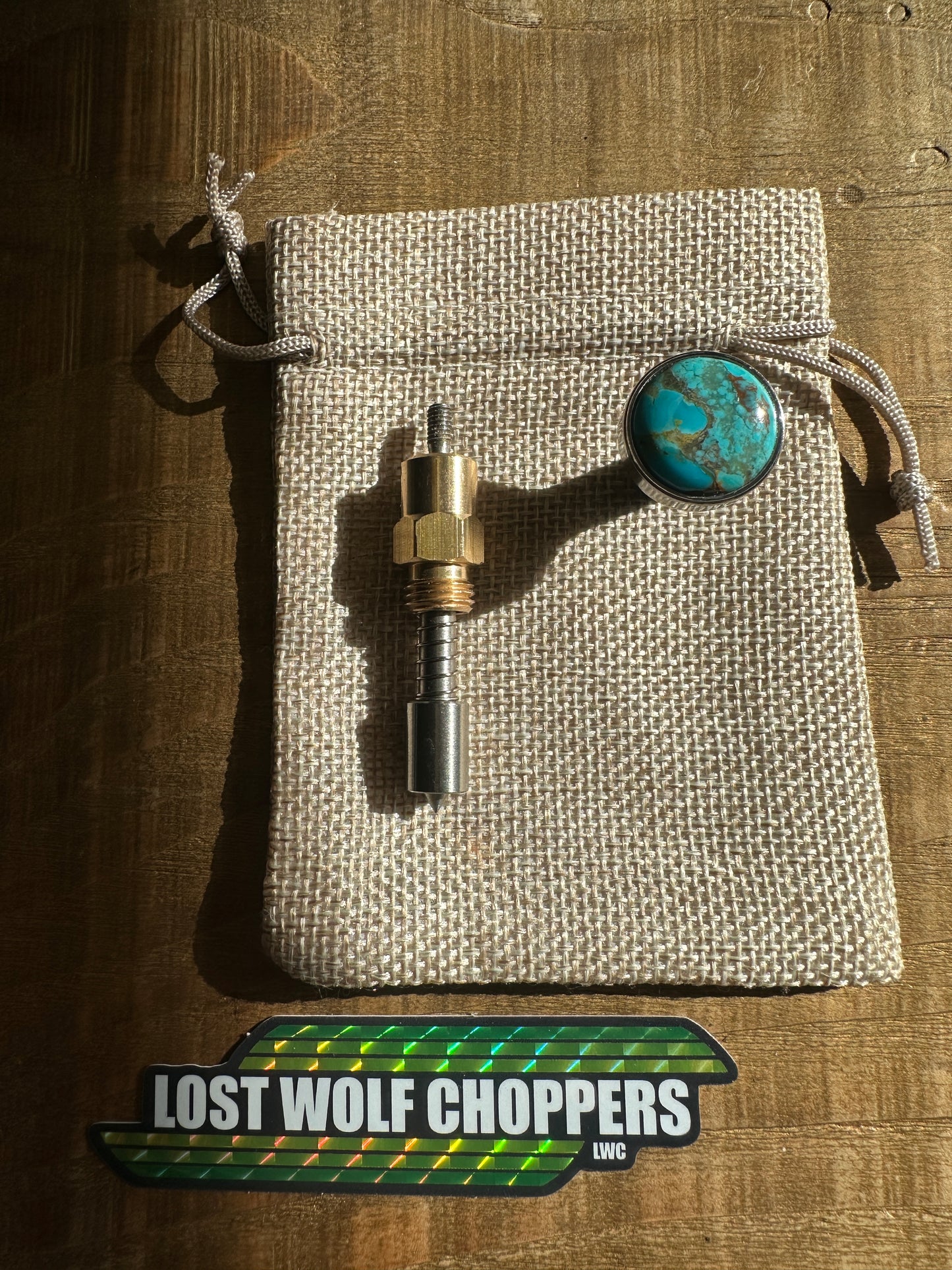 Kingman Arizona Turquoise S&S Enricher Choke Knob (Long)