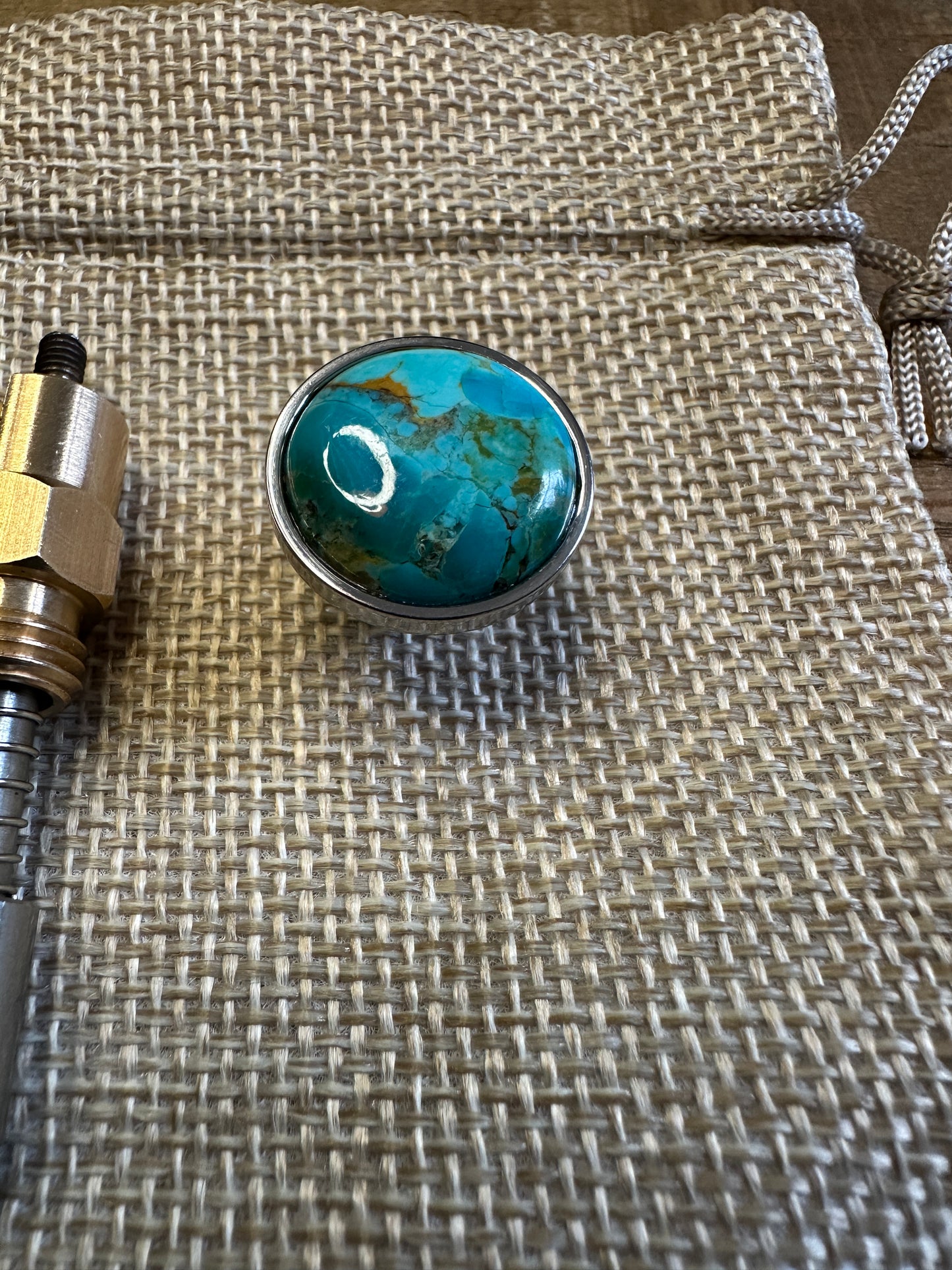 Kingman Arizona Turquoise S&S Enricher Choke Knob Short