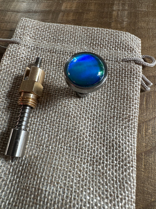 Aurora Opale S&S Enricher Choke Knob (striped Long)
