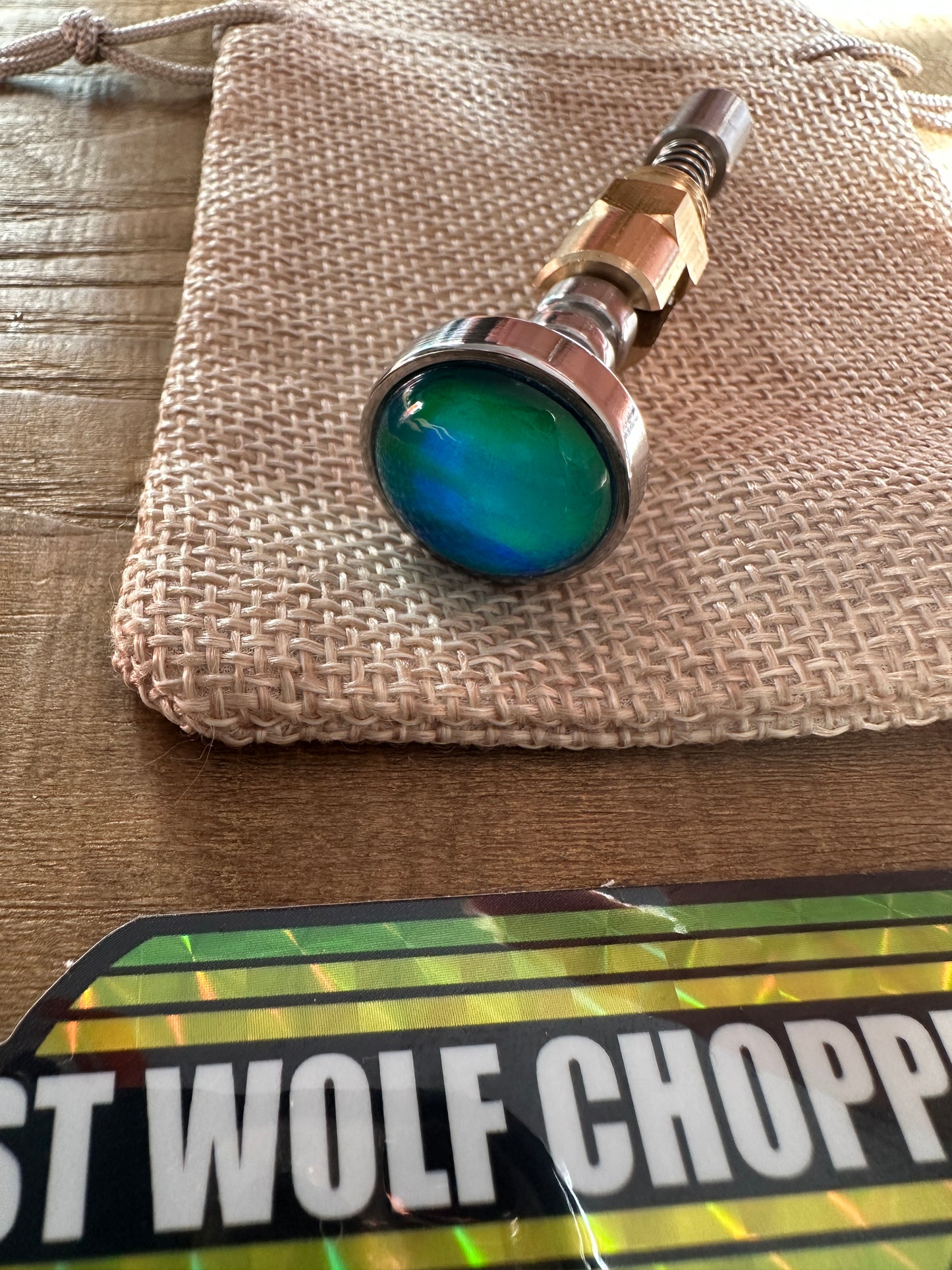 Aurora Opale S&S Enricher Choke Knob (striped Long)