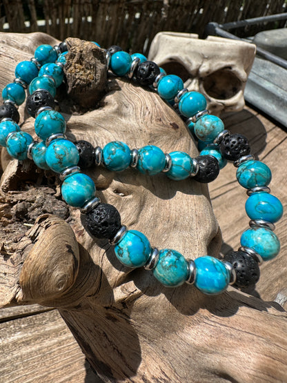 Arizona Turquoise Bracelet (Lava)