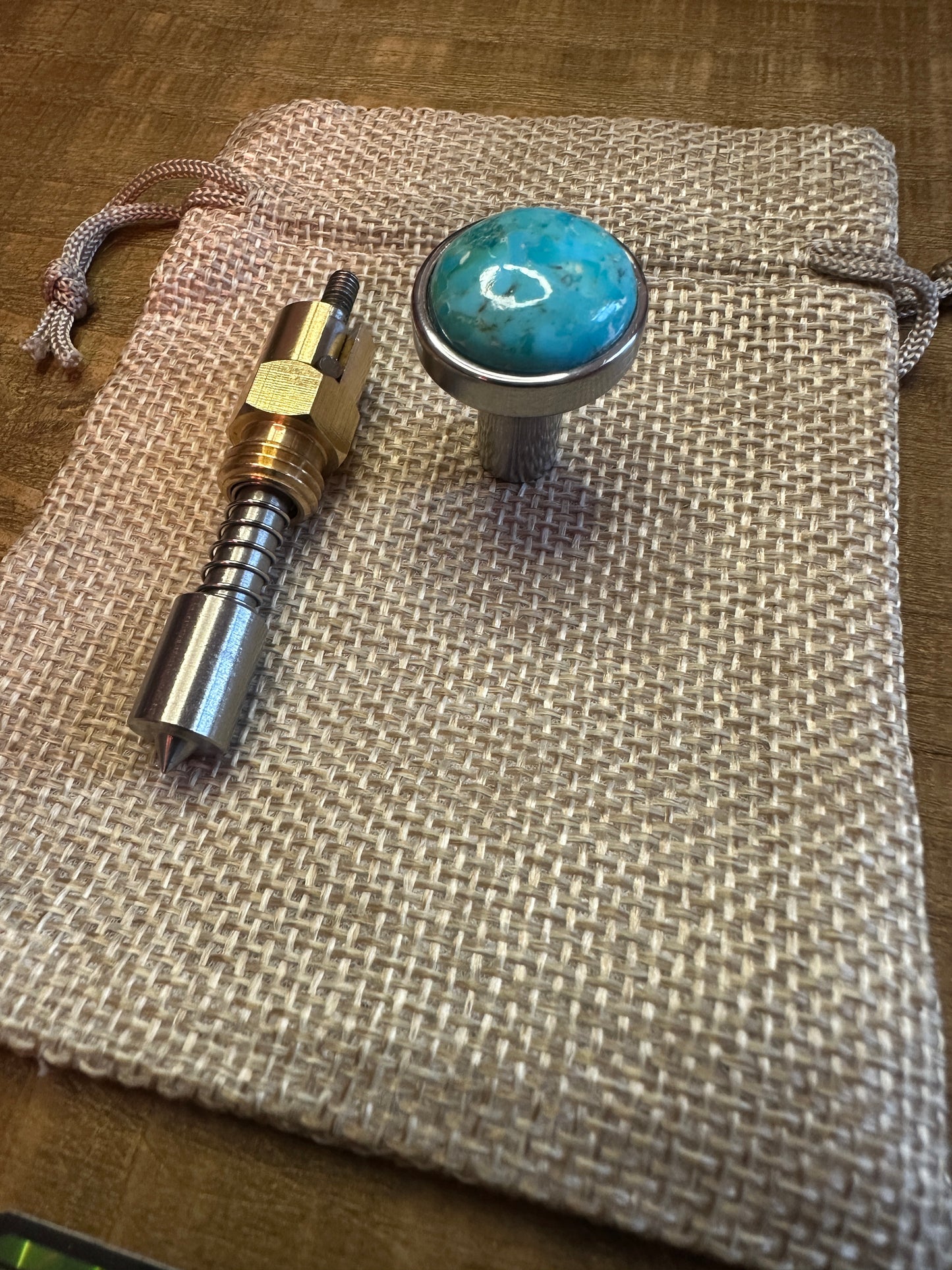 Arizona Turquoise S&S Enricher Choke Knob Long