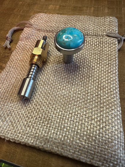 Arizona Turquoise S&S Enricher Choke Knob Long