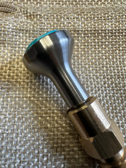Kingman Arizona Turquoise S&S Enricher Choke Knob Long (Raw)