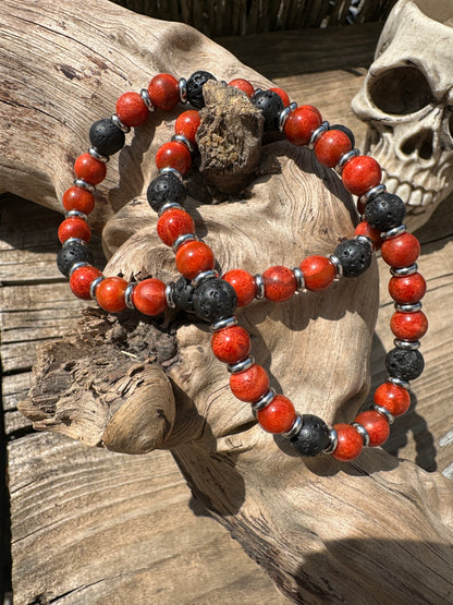 Sponge Coral Bracelet (Lava)
