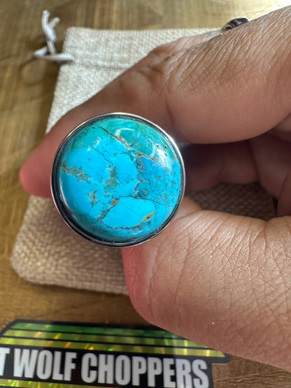 Kingman Arizona Turquoise S&S Enricher Choke Knob (Short)