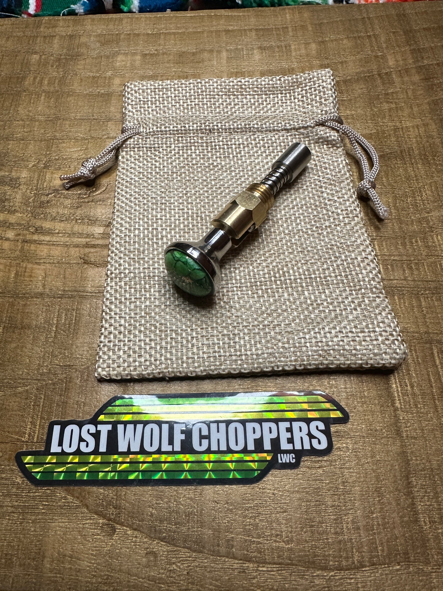 Mohave turquoise S&S Enricher Choke Knob Short