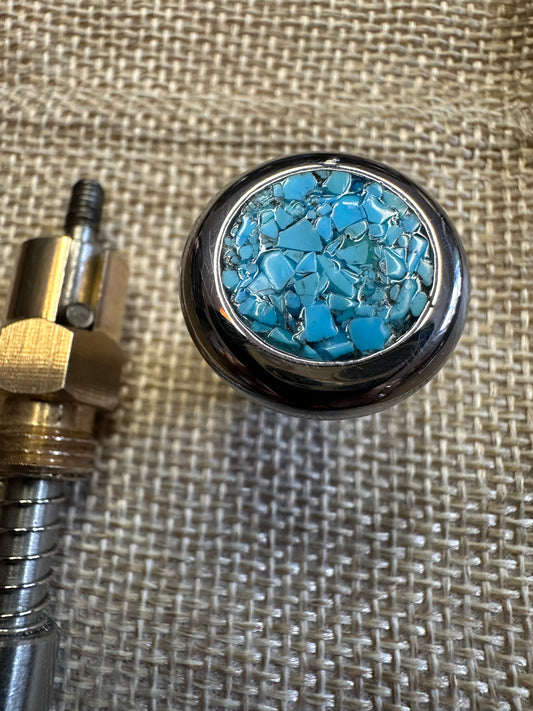 Arizona Turquoise Inlay S&S Enricher Choke Knob (Long)