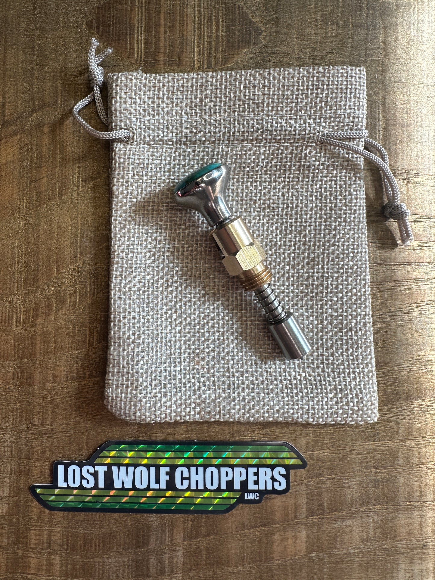 Kingman Arizona Turquoise S&S Enricher Choke Knob (Short)