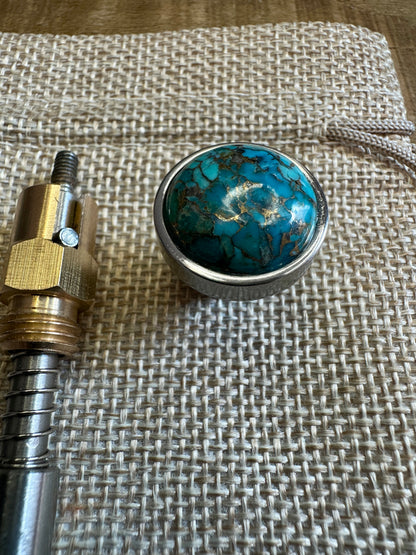 Mohave turquoise S&S Enricher Choke Knob (Short)