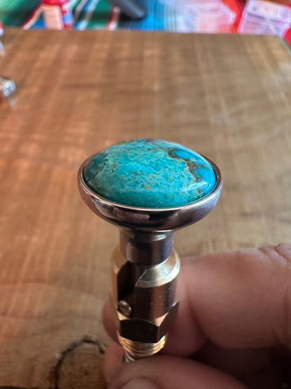Kingman Arizona Turquoise S&S Enricher Choke Knob Short