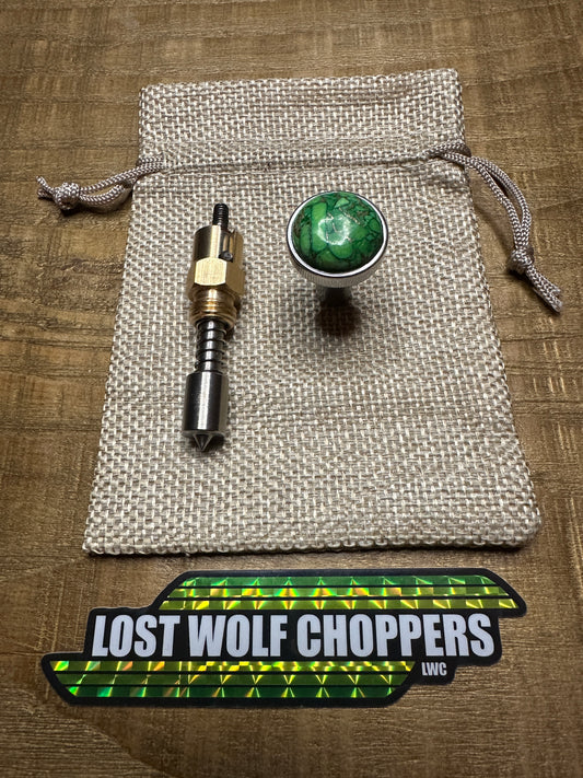 Mohave Turquoise S&S Enricher Choke Knob Long