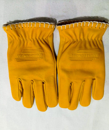 Lost Wolf Choppers Gloves Yellow