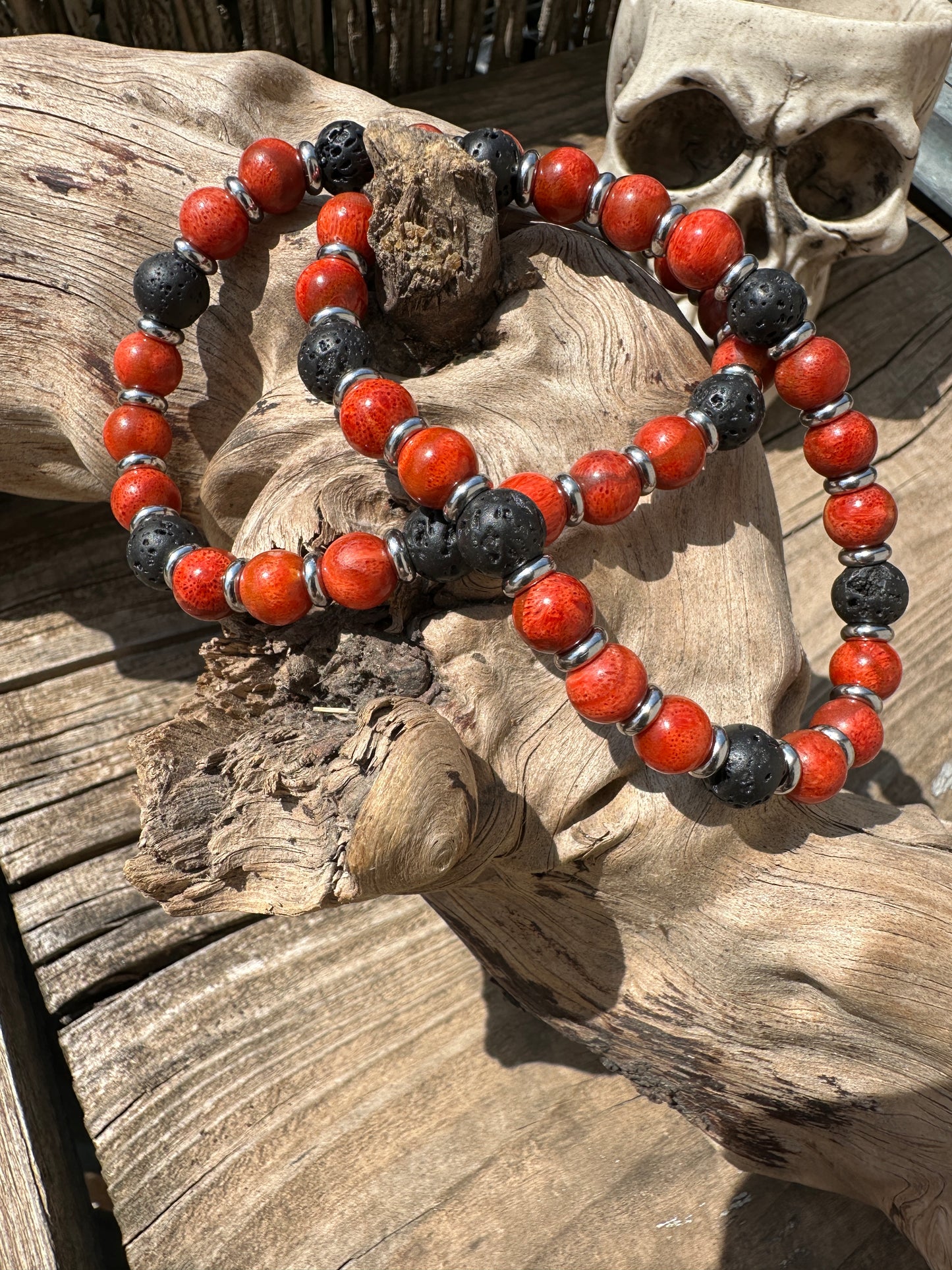 Sponge Coral Bracelet (Lava)