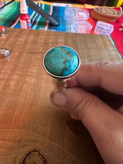 Kingman Arizona Turquoise S&S Enricher Choke Knob Short