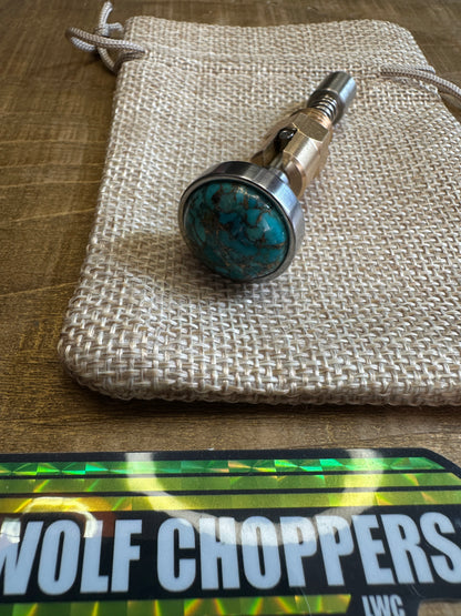Mohave turquoise S&S Enricher Choke Knob (Short)