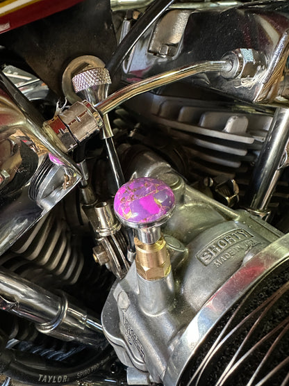 Mohave Turquoise S&S Enricher Choke Knob Short