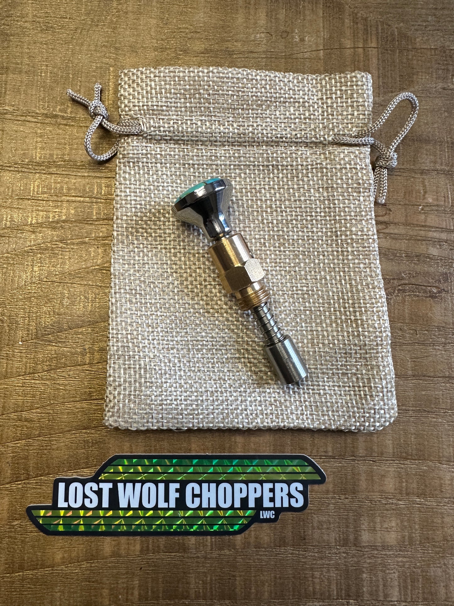 Kingman Arizona Turquoise S&S Enricher Choke Knob Short