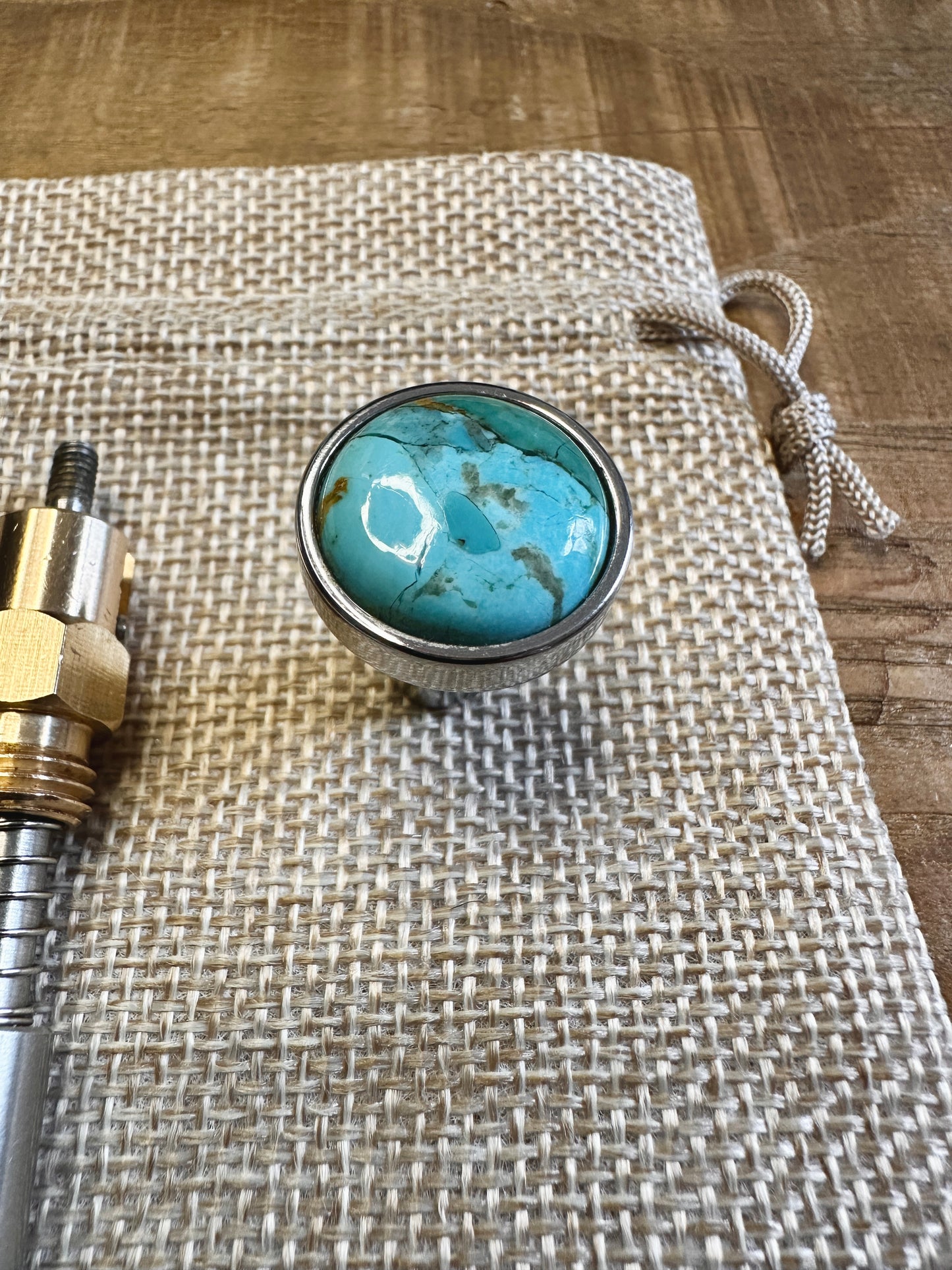 Kingman Arizona Turquoise S&S Enricher Choke Knob Long