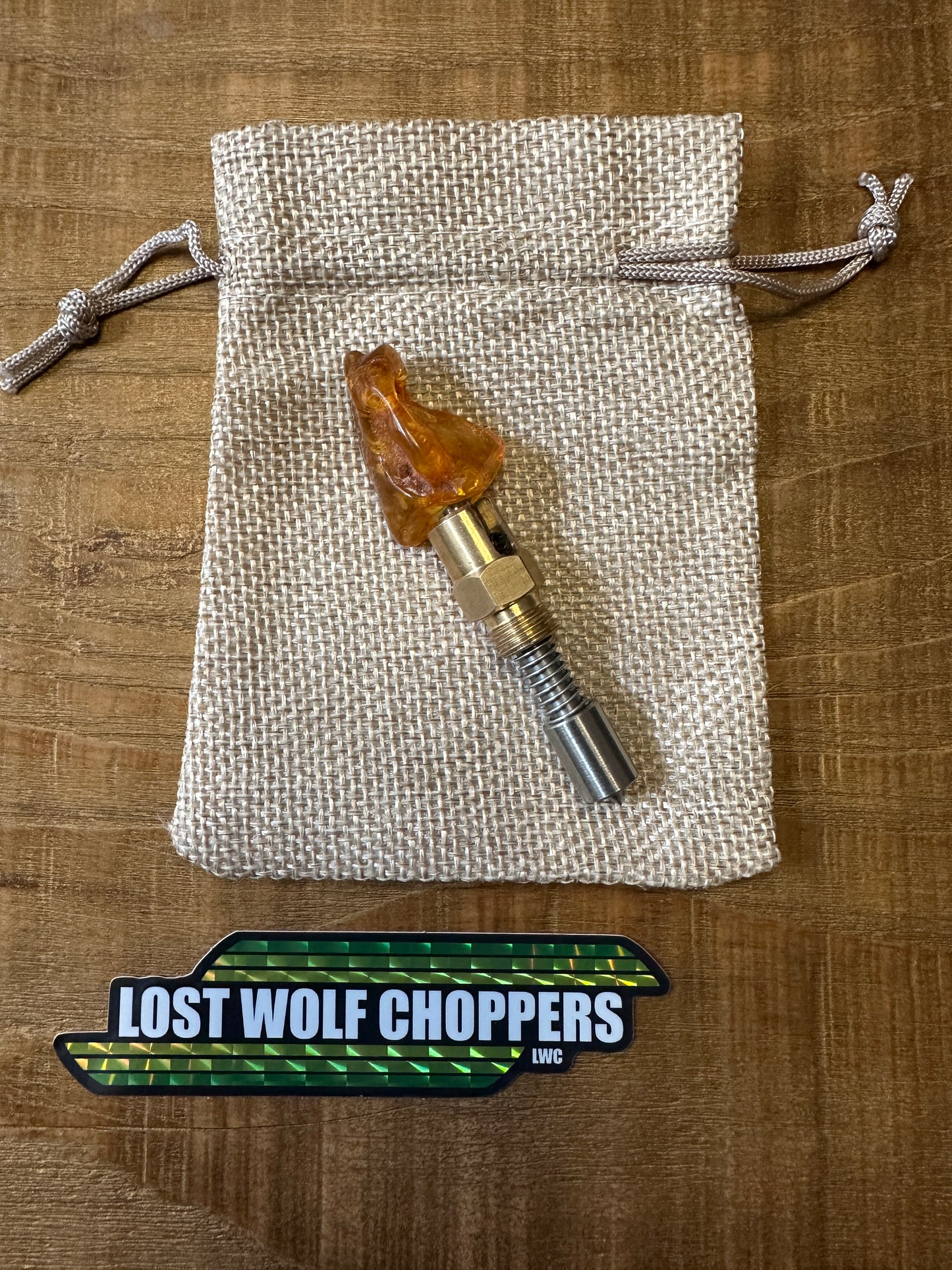 Amber S&S Enricher Choke Knob.