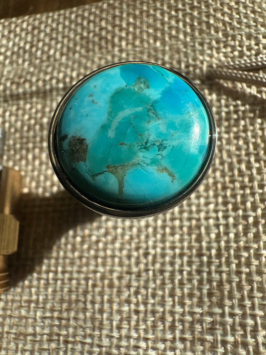 Kingman Arizona Turquoise S&S Enricher Choke Knob (Long cup)