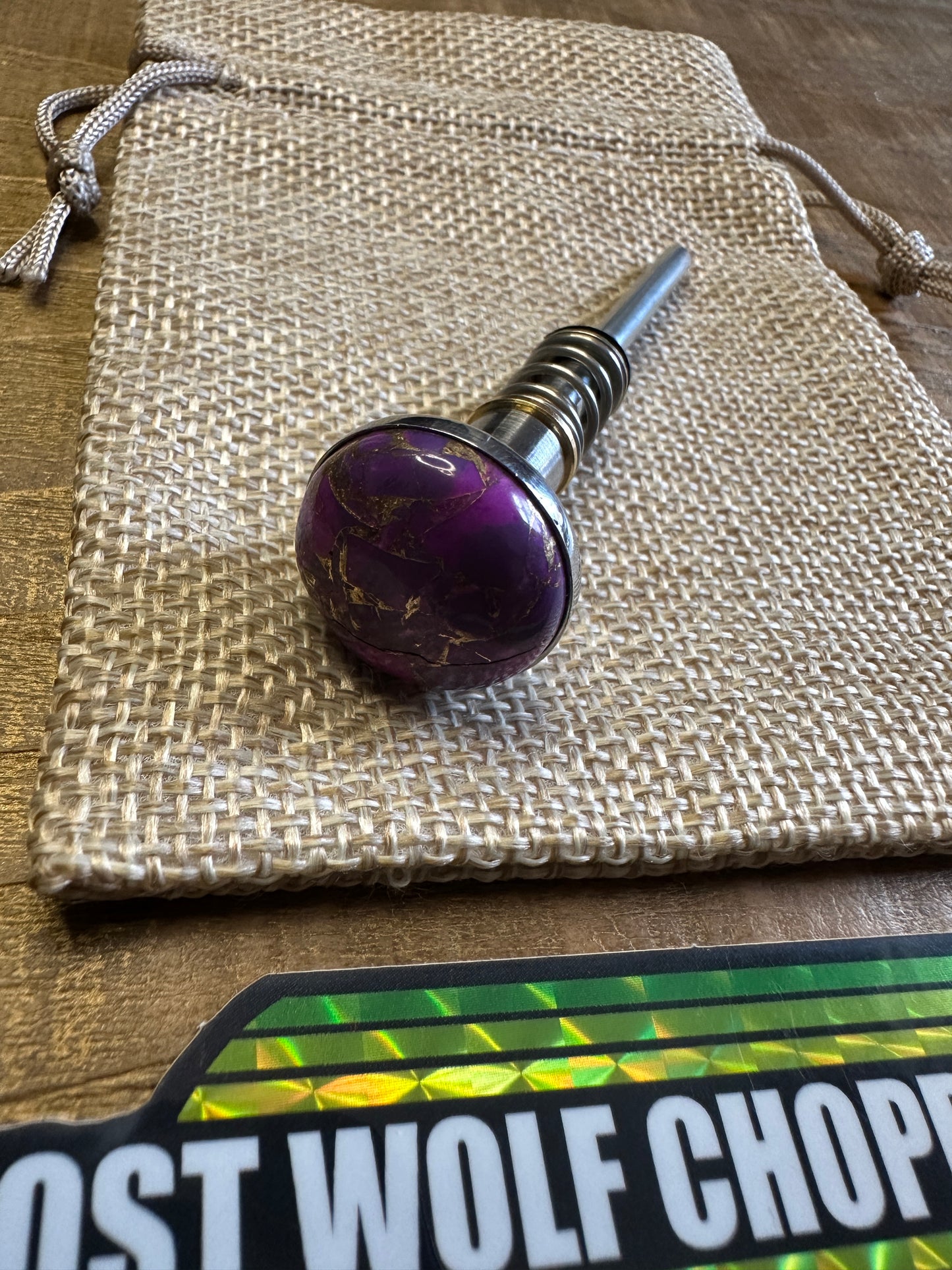 Mikuni HRS Short Idle Screw Purple Mohave Turquoise