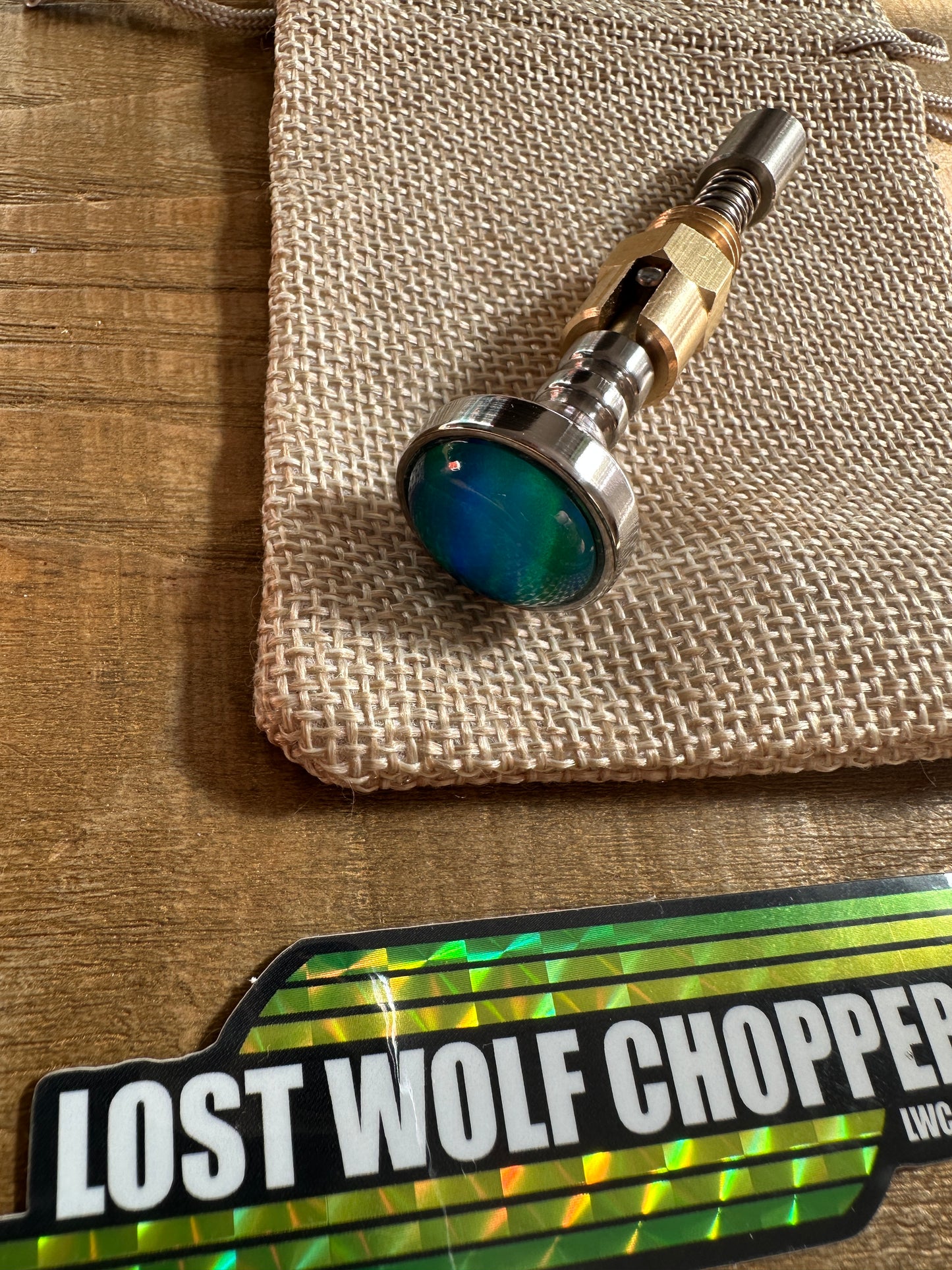 Aurora Opale S&S Enricher Choke Knob (striped Long)